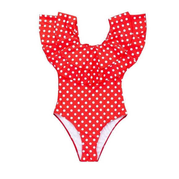 Swim Youthteen Polka Dot Ruffle Bathing Suit New Poshmark — free download